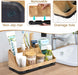 Bathroom Organizers and Storage - Detachable 7 Slots Kids Electric Toothbrush and Toothpaste Holde Drainage for Bathroom