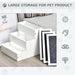 Three-Step Carpeted Pet Stairs