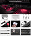 Car LED Lights, RGB Smart Car Interior Lights, App Control