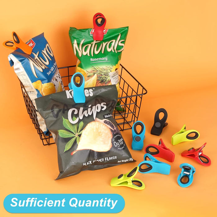12 Pack Chip Clips Bag Clips, Magnetic Bag Clip for Food Storage