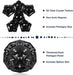 Magnetic Fidget Sphere - Anxiety Sensory Fidgets Toys - Crystal Black - 12 Piece Set - Creativity Beyond Imagination, In