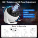 Galaxy Projector Night Light, 13-in-1 Star Projector for Bedroom, White