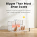 15 Pack X-Large Shoe Storage Boxes, Shoe Organizer Clear Stackable