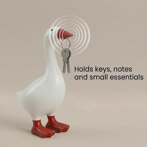 Desk Goose 7 inch Gifts for Women, Mini Desktop Goose Statue Decor for Living Room Bedroom Bookshelf and Office