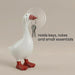 Desk Goose 7 inch Gifts for Women, Mini Desktop Goose Statue Decor for Living Room Bedroom Bookshelf and Office
