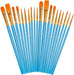Acrylic Paint Brushes Set, 20 Pcs Pointed Tip Artist Paintbrushes