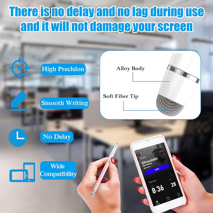 2PCS Stylus Pen for Touchscreen,High Sensitivity & Precision