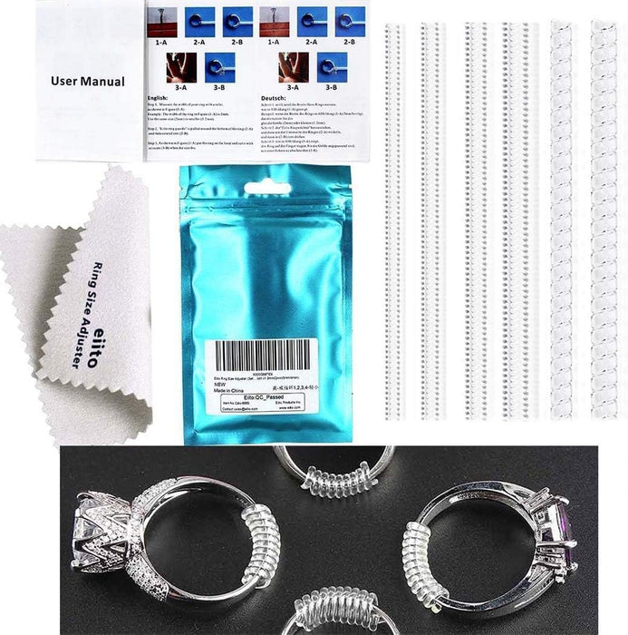 Ring Sizers for Loose Rings, 6 Sizes Fitter, Reduces Size by 0.5-1.5