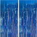 2 Pack Blue Party Decorations Ocean Party Decor Supplies Blue Party Streamers Birthday Decorations Tinsel Foil Fringe Cu