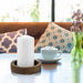 Unscented White Tall Pillar Candles, 65 Hour Burning Candle Pillars, Perfect for Decor, Weddings, Emergencies 3" X 6", 6