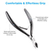 Cuticle Trimmer 3/4 Jaw Extremely Sharp Cuticle Nippers Scissors Stainless Steel Clippers Cutter Remover Pedicure Manicu