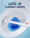 Disposable Toilet Cleaning System - Toilet Brush Kit with 36 High-Performance Refills, Wall Mounted Toilet Brush and Holder for Deep Cleaning Bathroom (2 Toilet Brush+48 Refills)