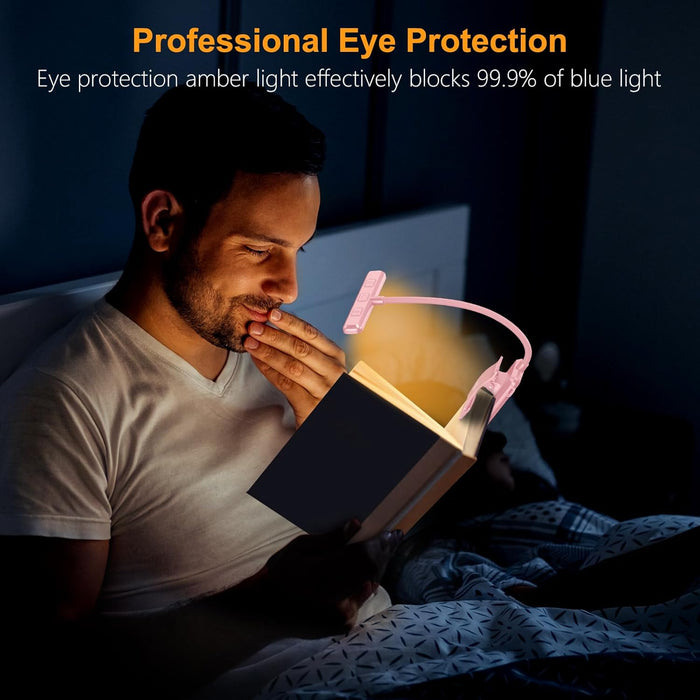 19 LED Rechargeable Book Light for Reading in Bed