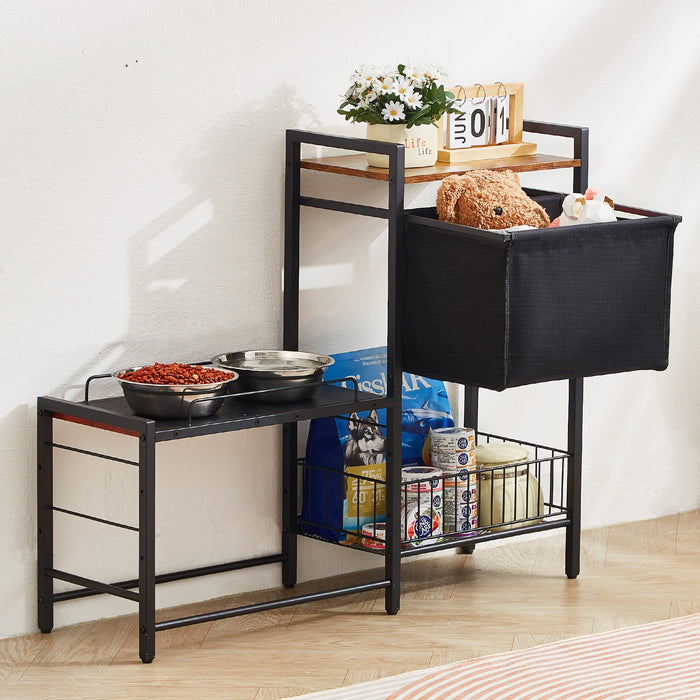Pet Feeding Station with Storage
