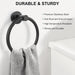 Towel Holder for Bathroom Wall Matte Black Towel Ring
