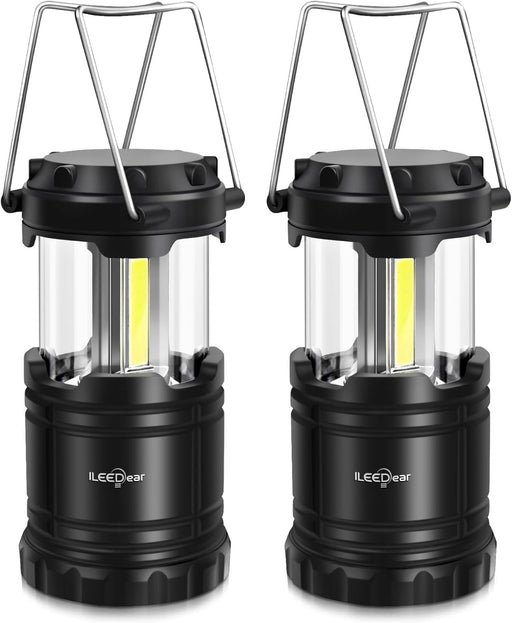 LED Camping Lantern, Battery Operated, 2 Pack