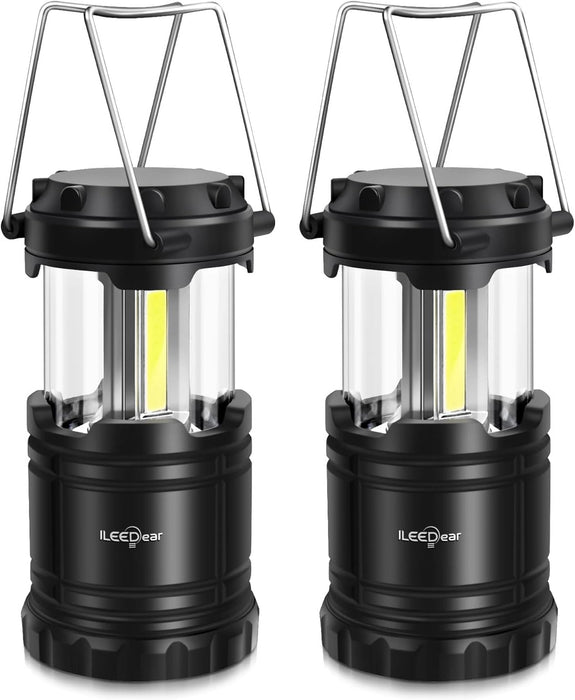 LED Camping Lantern, Battery Operated, 2 Pack