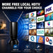 Rabbit Ear TV Antenna Indoor, HDTV Antenna for Smart TV, Digital TV Antenna for Local Channels, Adjustable Rabbit Ears A