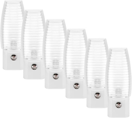 LED Plug-in Night Light, Dusk to Dawn Sensor 5000K 5 Lumens, 6 Pack