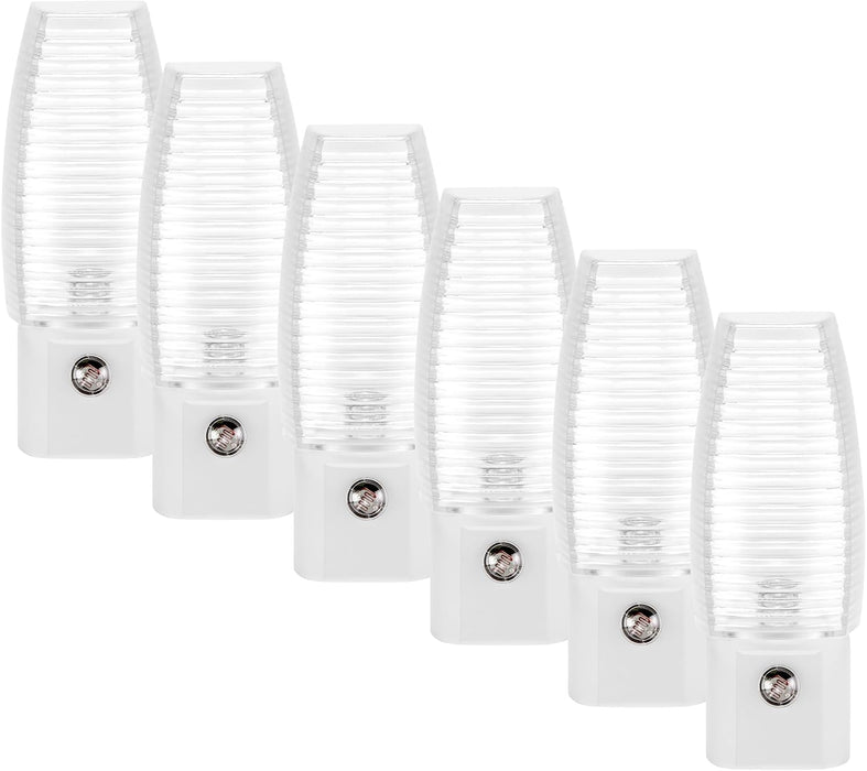 LED Plug-in Night Light, Dusk to Dawn Sensor 5000K 5 Lumens, 6 Pack