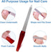 Metal Nail File (6 Pcs), Nail Files for Natural Nails Made of Stainless Steel, Sword Fingernail Files with Sharp Pointed