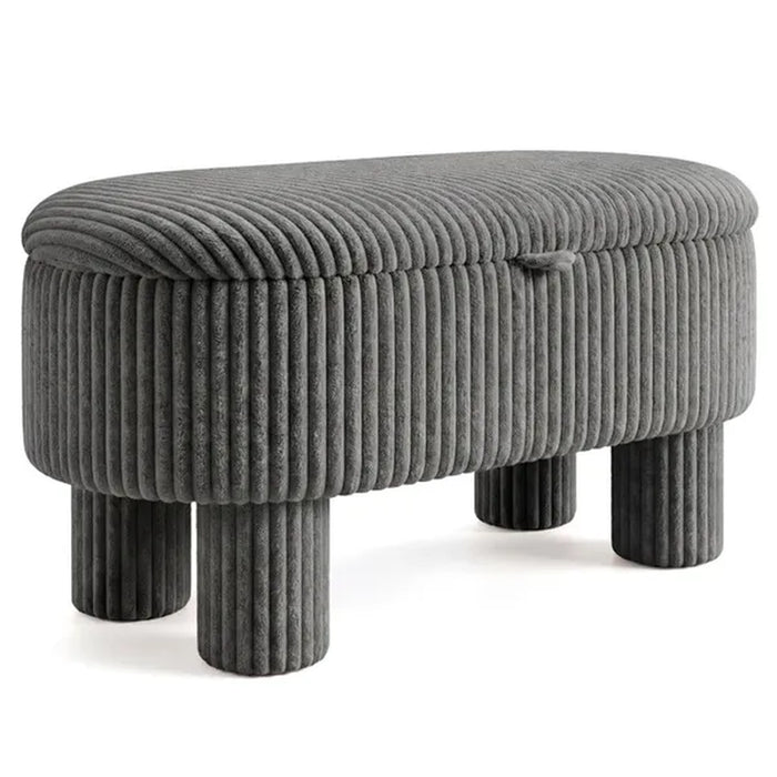 42-Inch Corduroy Storage Bench