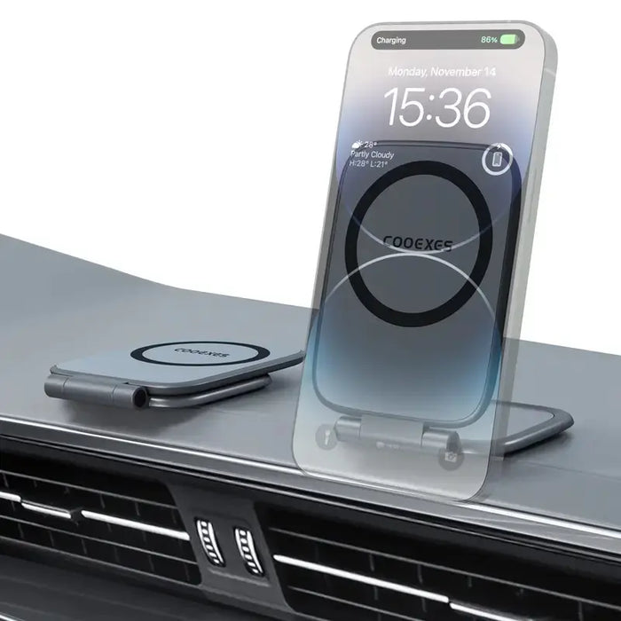 Dual-Sided Magnetic Dashboard Phone Mount — 360° Adjustable