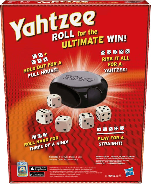Yahtzee Game, Fast-Playing Dice Games for Kids, Teens, and Adults, Strategy Games, Family Games for Kids, 2 or More Play