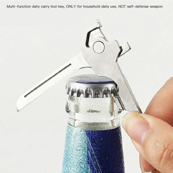 Keychain Multitool Mini EDC Multitool with Bottle Opener