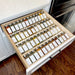 Clear Acrylic Spice Drawer Organizer, 4 Tier- 2 Set Expandable From 13" to 26" Drawer Seasoning Organizer, Kitchen Spice