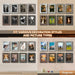 5x7 Picture Frames Set of 8, Vintage Rustic Farmhouse Industrial Style Photo Frames, High Definition Real Glass, for Tabletop or Wall Hanging