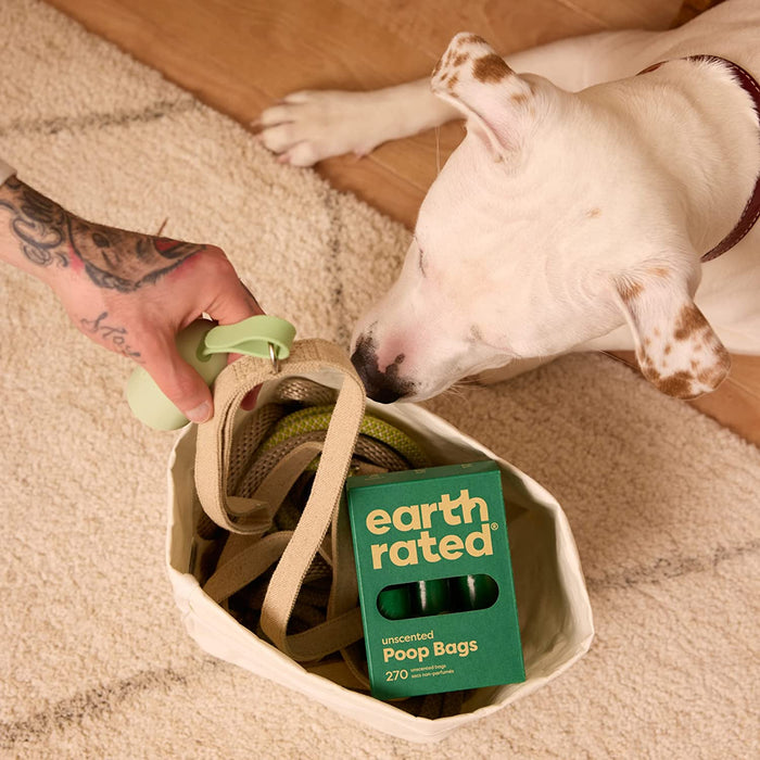 Dog Poop Bags on Refill Rolls, 270 Bags, Unscented