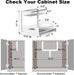 Under Sink Organizer, L-Shaped 2 Tier Pull Out Cabinet Organizer