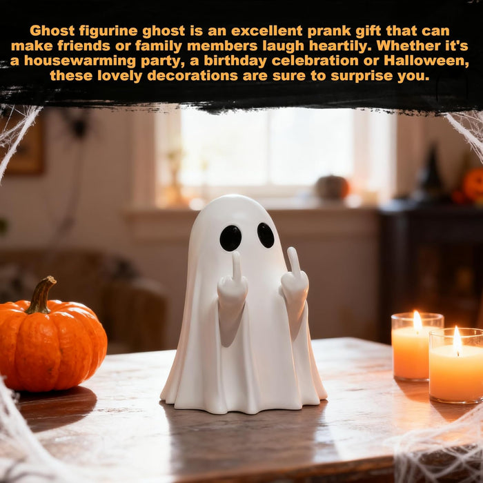 Halloween Ghost Figurine White Decorative Cute Finger Ghost Ornaments