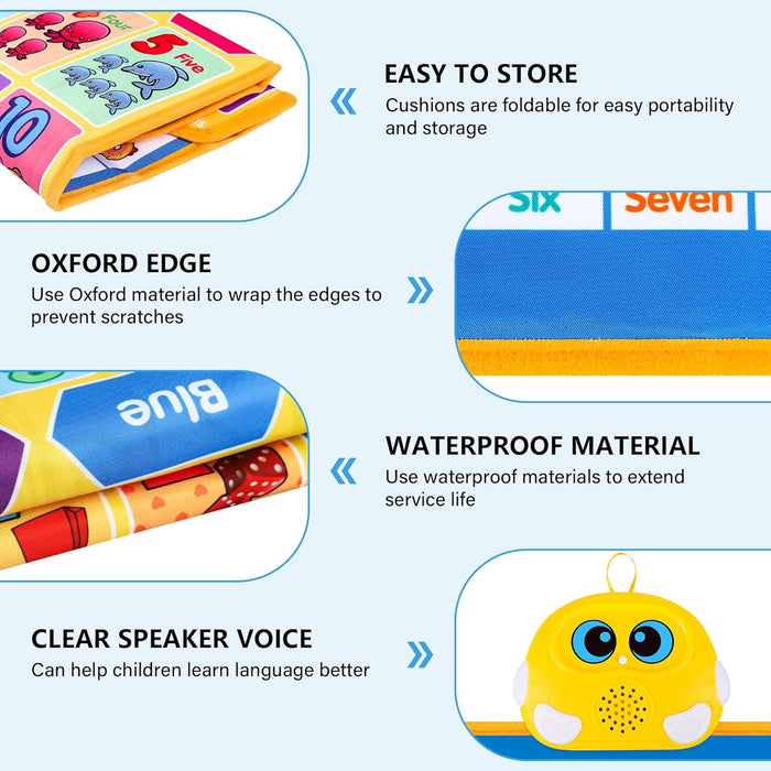 Electronic Alphabet Wall Chart, Kids Learning Toys for Toddlers 1-3 - Blue