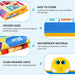 Electronic Alphabet Wall Chart, Kids Learning Toys for Toddlers 1-3 - Blue