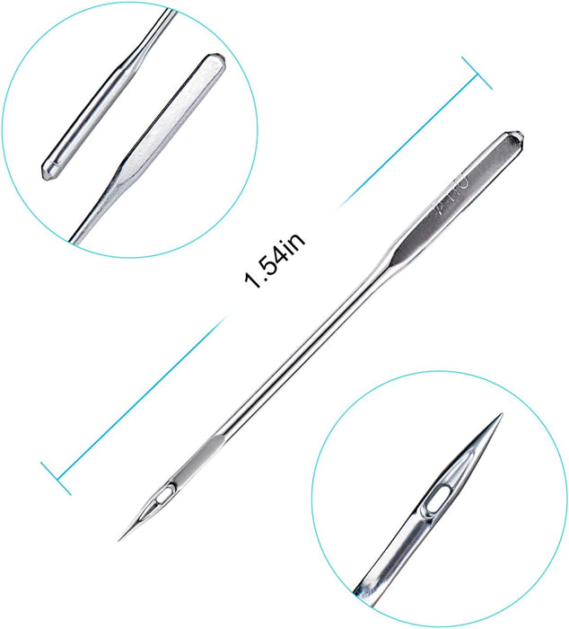 Sewing Machine Needles 50 PCS HAX1 Universal 5 Sizes Compatible with Singer