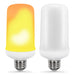 LED Dynamic Flame Effect Light Bulb 12W Multiple Mode Creative Corn Lamp Decorative Lights for Bar Hotel Restaurant Party E27