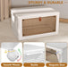 4 Tier Plastic Storage Bins with Lid 23QT, Stackable Storage Bins