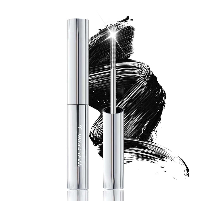 Black Metal Wand Mascara, Iron Wand Mascara for Thin Short Sparse Lashes