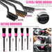 17pcs Car Cleaning Kit, Pink Car Interior Detailing Kit with High Power Handheld Vacuum, Detailing Brush Set, Windshield Cleaner, Cleaning Gel, Complete Auto Accessories for Women Gift