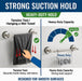Adjustable Suction Cup Towel Bar, 11.3-22.17 Inch Brushed Nickel
