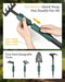 Gardening Tool Gift Set, 4 Hand Tools with Case, Green