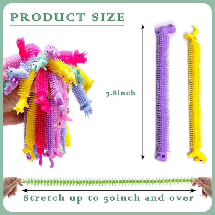 30 Pack Stretchy Strings Fidget Toys, Sensory Toys Bulk for Kids, Adults Stress Relief, Anti-Anxiety Autism Toys, Perfec