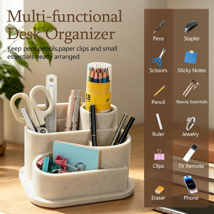 Aesthetic Desk Organizer,Pen Holder for Desk,Modern Office Desk Accessories