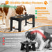 Elevated Dog Bowls, 5 Adjustable Heights (3.9"-13.4") Raised Dogs Food Bowl Stand for Medium Large Sized Dogs, Non-Slip 