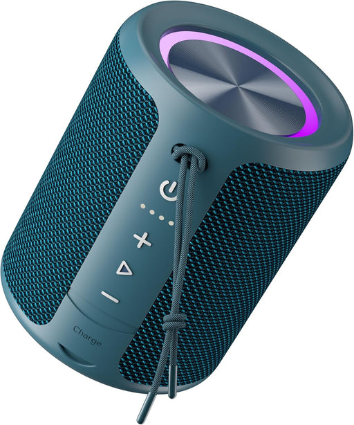 Portable Bluetooth Speaker, IPX7 Waterproof with 15H Playtime(Blue)
