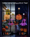 3 Pack Halloween Windows Lights - Pumpkin, Ghost, Hat with Timer