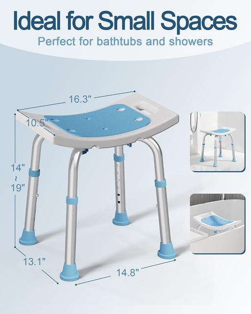 Shower Chair for Inside Shower, Adjustable Height Shower Stool