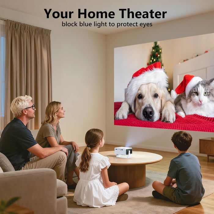 Y3 Mini Projector, Ultra-Compact 317g, 360° Stand, Auto Keystone